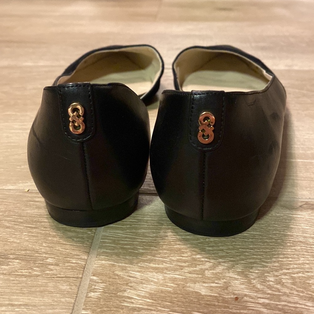 Cole Haan Black Suede and Leather Point D’orsay Flats - Picture 9 of 11
